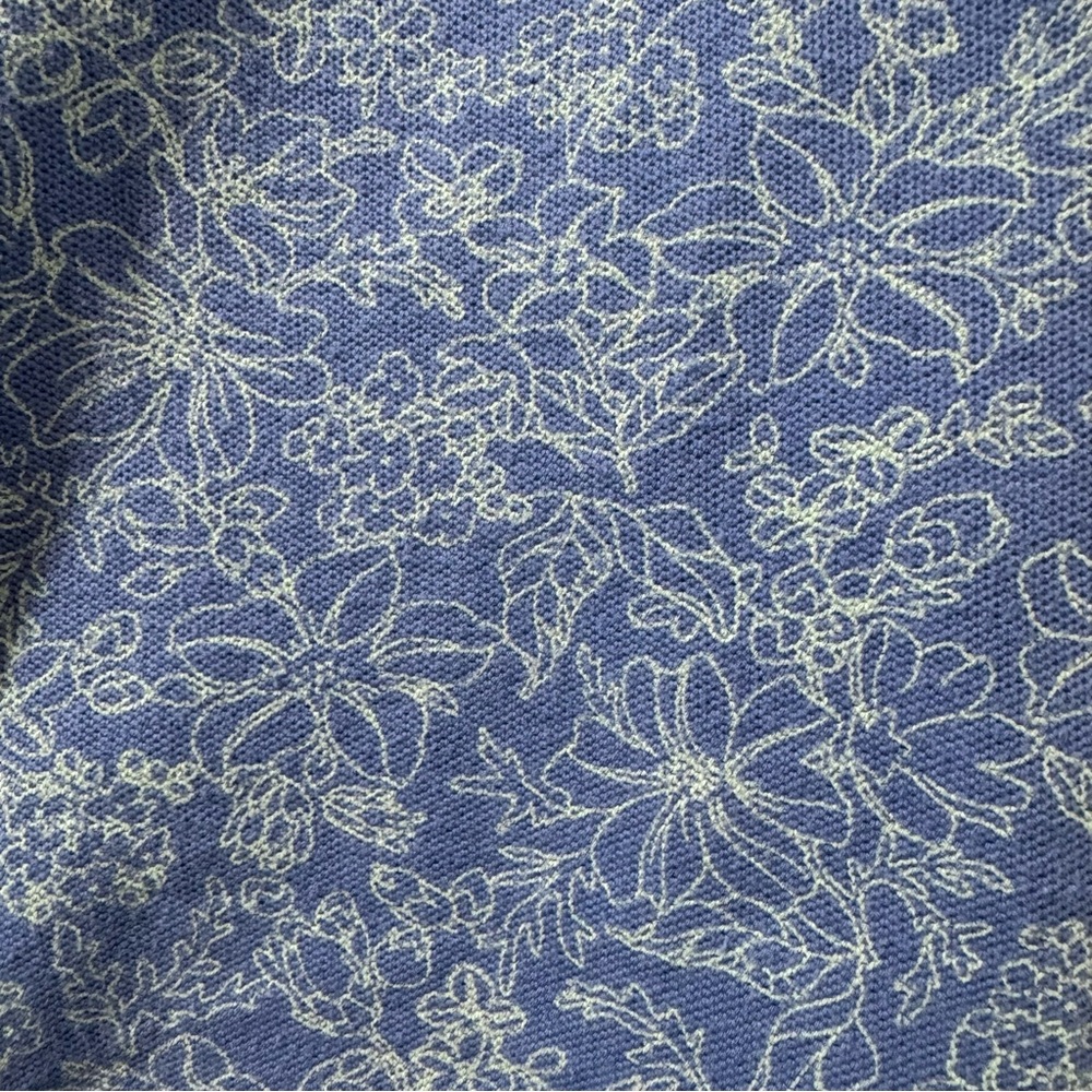 L.L. Bean Floral Cotton Polo – Women’s Medium – 100% Cotton - Picture 8 of 8